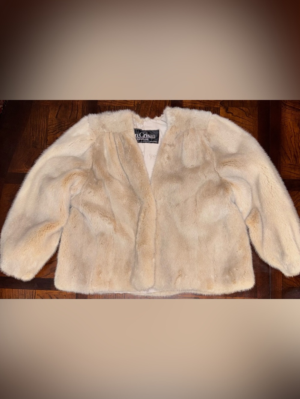 Blush Mink Fur Short Coat - Classic Women's Jacket